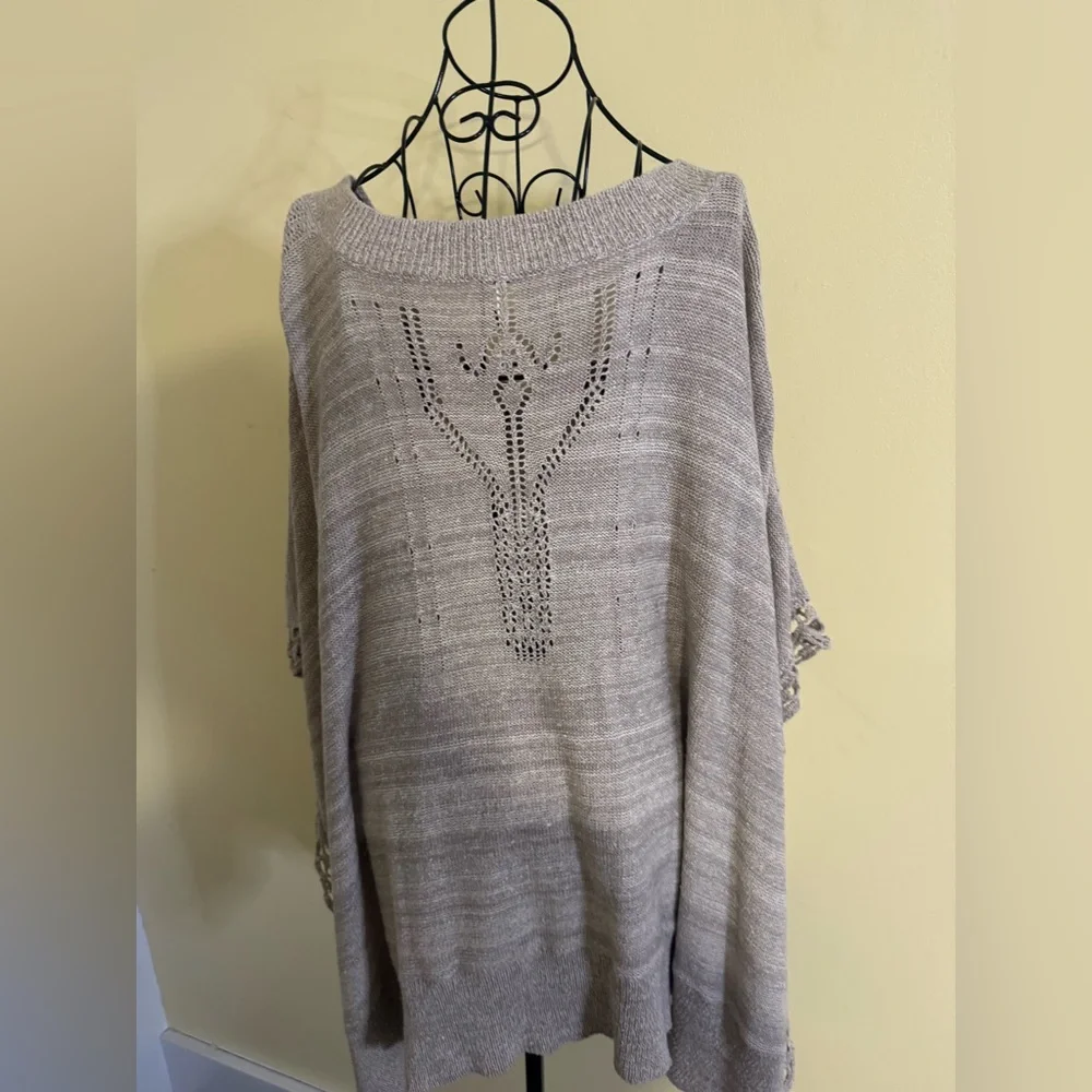Free People Precious Pointelle Poncho Size Small
